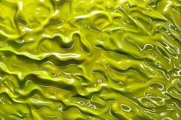 Chartreuse plastic paint texture background