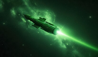 space rocket in space