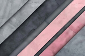 acute diagonal stripes of charcoal gray and soft pink, ideal for an elegant abstract background