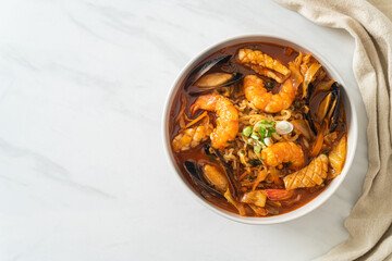 Jjamppong -  Korean Seafood Noodle Soup