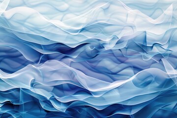 abstract blue background with smooth wavy lines