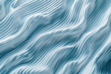 Fototapeta premium Abstract Blue Wavy Silk Fabric Texture Background