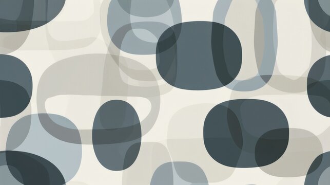 Modern Abstract Geometric Pattern with Overlapping Circles