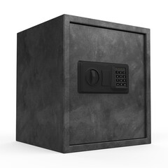 Steel Safe Box Isolated