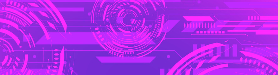 pink and purple futuristic technology background banner design vector illustration