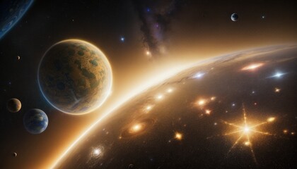 sunrise over the planet