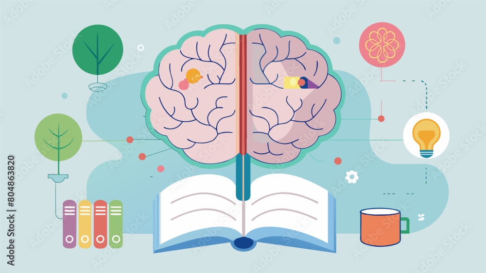 Poster a diagram in a textbook showing the different parts of the brain responsible for processing nonverba