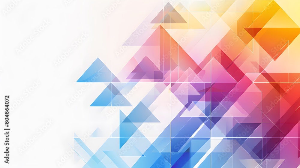 Poster triangle pattern composition, abstract background with copy space