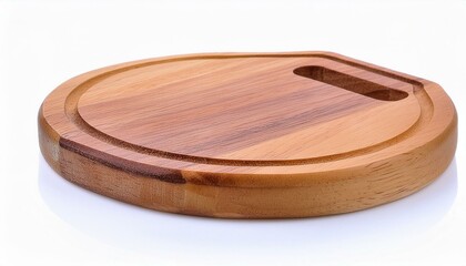 Obraz premium Wooden chopping board isolated on white background.