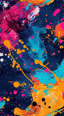 Seamless colorful with color splashes in a abstract pattern