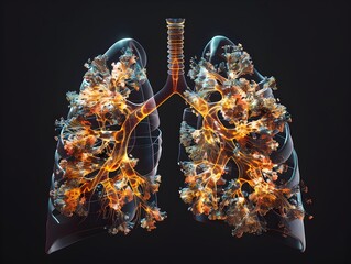 Dynamic Visualization of Expanding and Contracting Lungs During