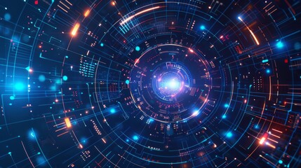 Obraz premium Technology background, AI technology background