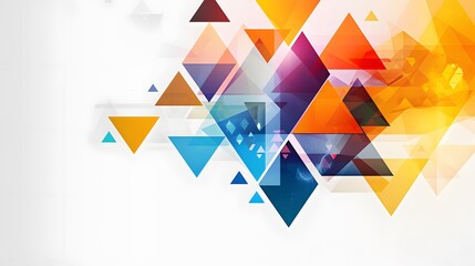 Triangle pattern composition, abstract background with copy space