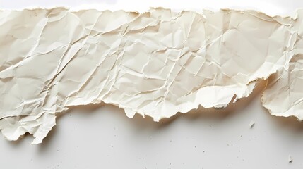 crumpled white paper with brown spots. abstract background and texture, Generative AI illustrations.