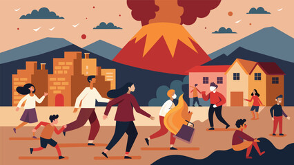 People began to flee the city fearing that the volcanos eruption was only a metaphor for the violence and turmoil that was unfolding in their.
