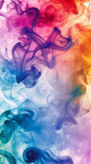 Seamless colorful with smoke in a abstract pattern