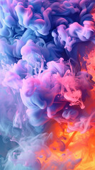 Obraz premium Seamless colorful with smokey in a abstract canvas