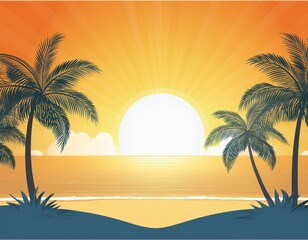 Fototapeta na wymiar beach sunscreeen ad template
