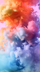 Seamless colorful with smoke in a gradient background