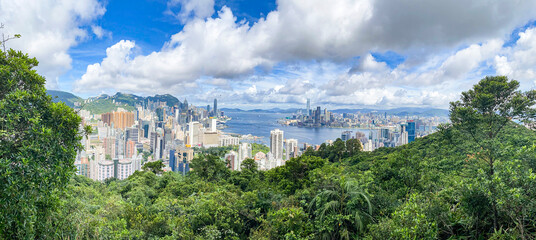 Panoramic Splendor of Victoria Harbour’s Urban Majesty, Hong Kong