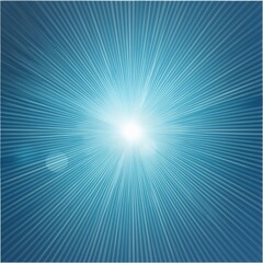 Obraz premium Blue light burst explosion for background