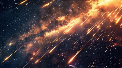 Astral Aura: Sparkling Meteor Frame