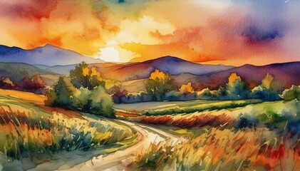 Watercolor Scenery