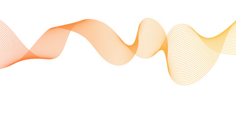 Abstract blend wave curve line and white background. Abstract wavy lines for science, music technology futuristic, banner, business, template, flyer design. wavy element concept lines backdrop.