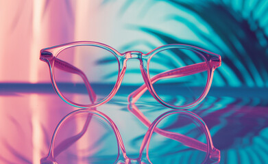 Pink Glasses. Rosy Vision. A Fashionable Statement.