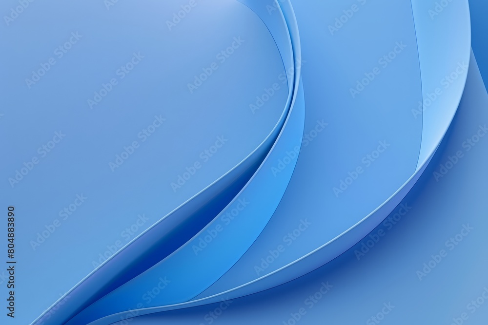 Aufkleber a picture of a blue rippled surface, metallic curved material in wavy and swirl style, 3d rendered s