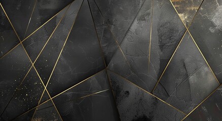 black background with gold glowing lines