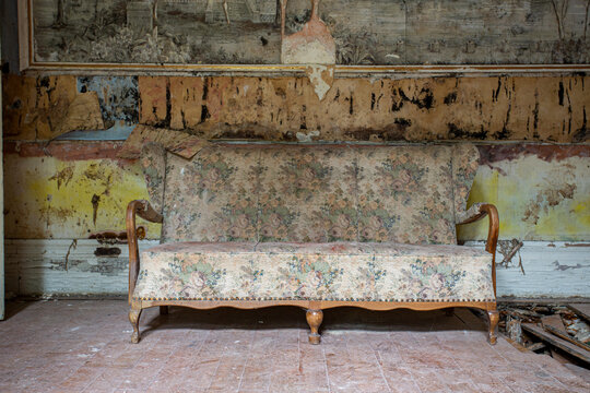 old sofa rotting