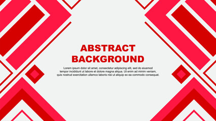 Abstract Background Design Template. Abstract Banner Wallpaper Vector Illustration. Red Flag
