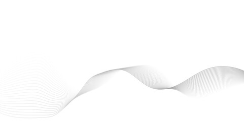 Abstract grey wavy lines Digital frequency track equalizer background. Curved wave smooth stripe seamless pattern. Wave lines created using blend tool. graphic design template banner business wave