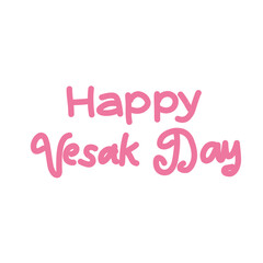 Happy Vesak Day  vector illustration