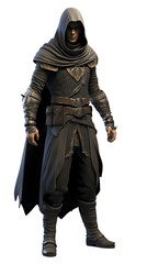 Fototapeta premium 3D gaming warrior character on transparent background