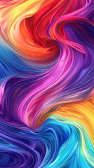 Obraz premium Seamless dynamic with vibrant colors in a gradient swirls