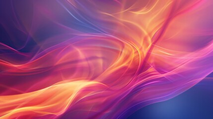 A dynamic blend of colors, resembling fluid waves. shades of pink, orange, and purple contrast against a darker background