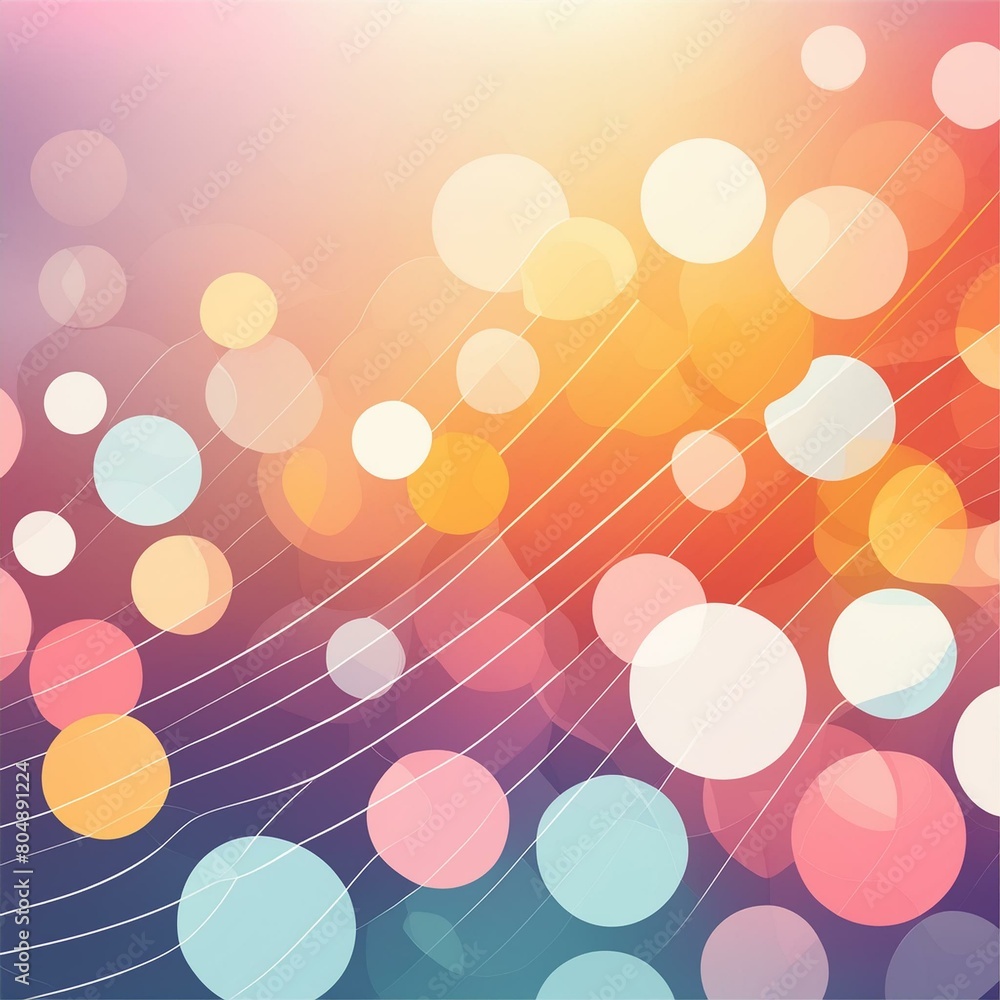 Poster vibrant abstract backdrop embellished with captivating bokeh effects, creating a mesmerizing and enc