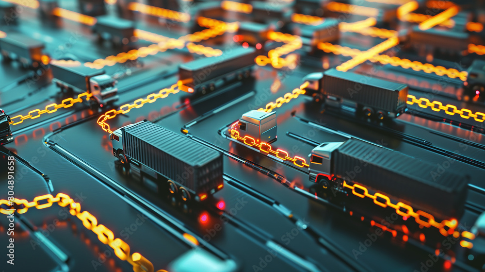 Poster blockchain-based supply chain management systems ensuring transparency and traceability.