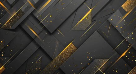 black background with gold glowing lines