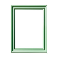 Green wooden photo frame
