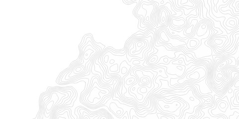 Vector geography landscape Topo contour map on white background, Topographic contour lines. Seamless pattern with lines Topographic map. Geographic mountain relief diagram line wave carve pattern.