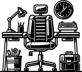 Task chair furniture icon 11