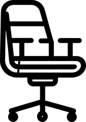 Task chair furniture icon 1
