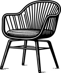 Side chair furniture icon 1