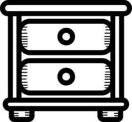 Nightstand furniture icon 6