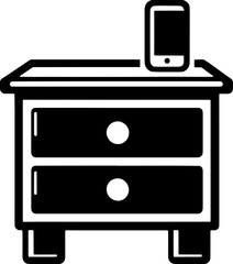 Nightstand furniture icon 3