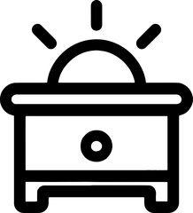 Nightstand furniture icon 1