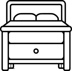 Nightstand furniture icon 5